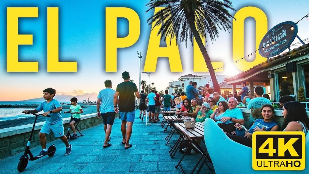 Playa Palo desde la arena, Málaga, Málaga