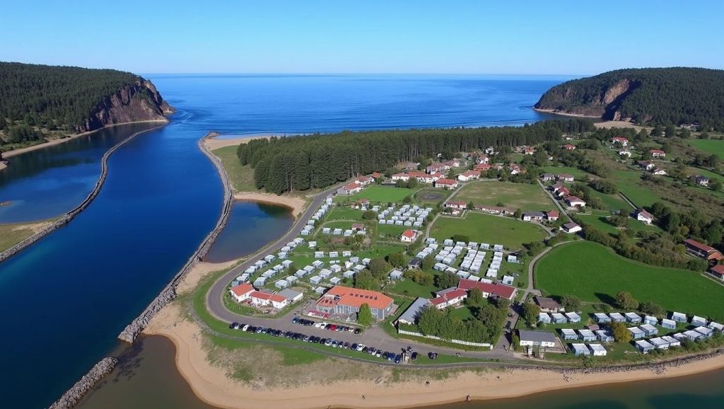 Panorámica de Playa del Puntal, Asturias