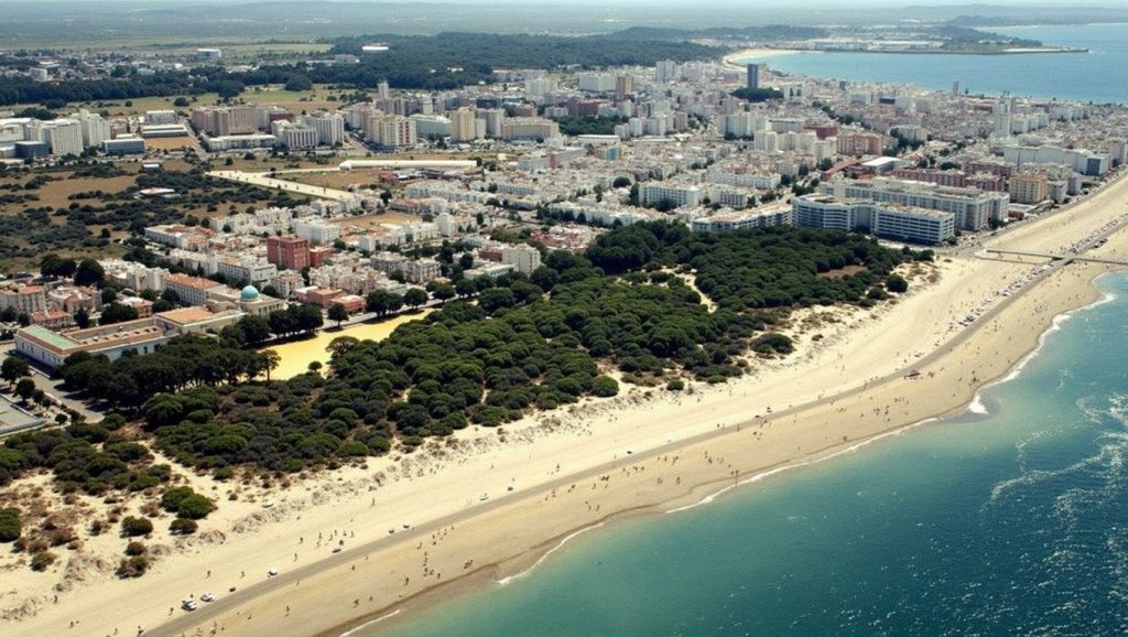 Olas rompiendo en Playa del Puntalillo, Rota
