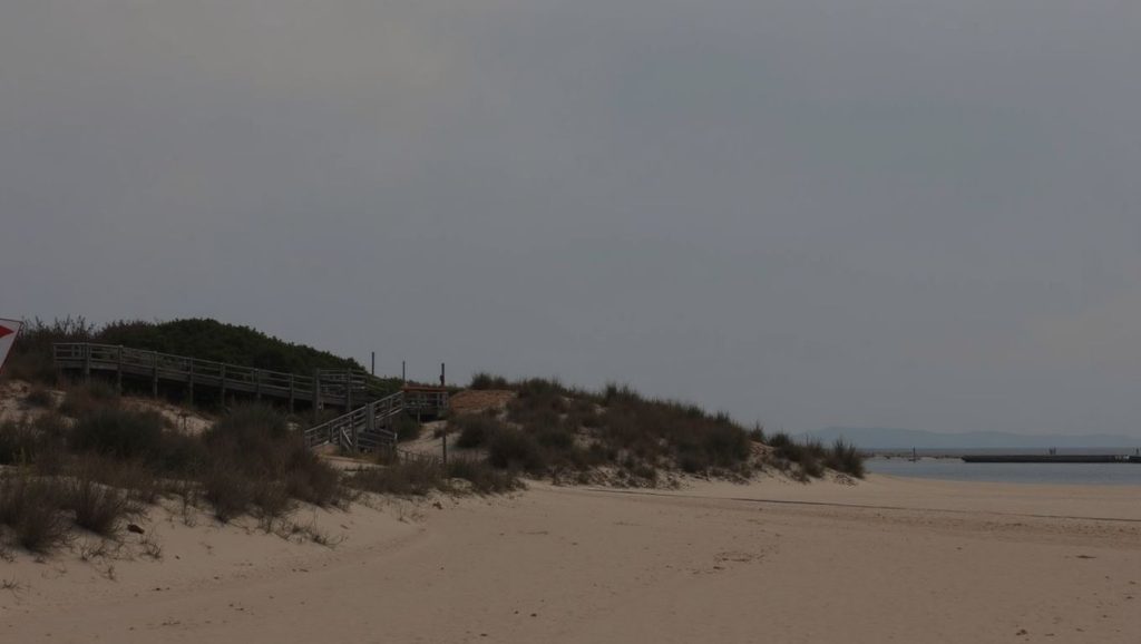 Vista del litoral en Playa del Puntalillo, Rota