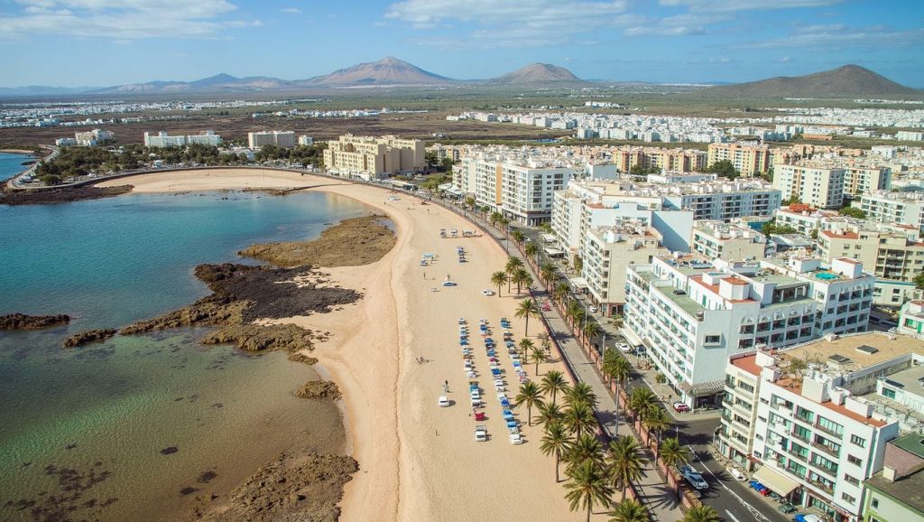 Playa del Reducto en Arrecife (Lanzarote)