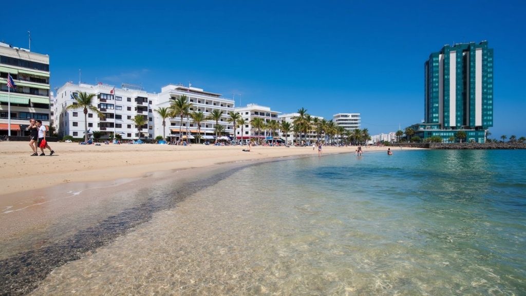 Costa de Playa del Reducto en Arrecife, Lanzarote