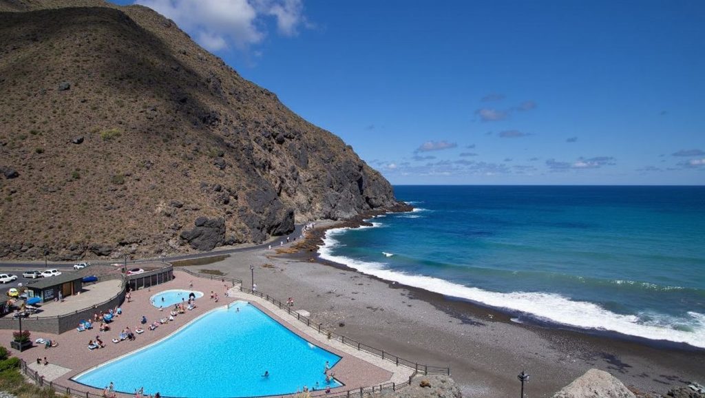 Panorámica de Playa del Remo, La Gomera
