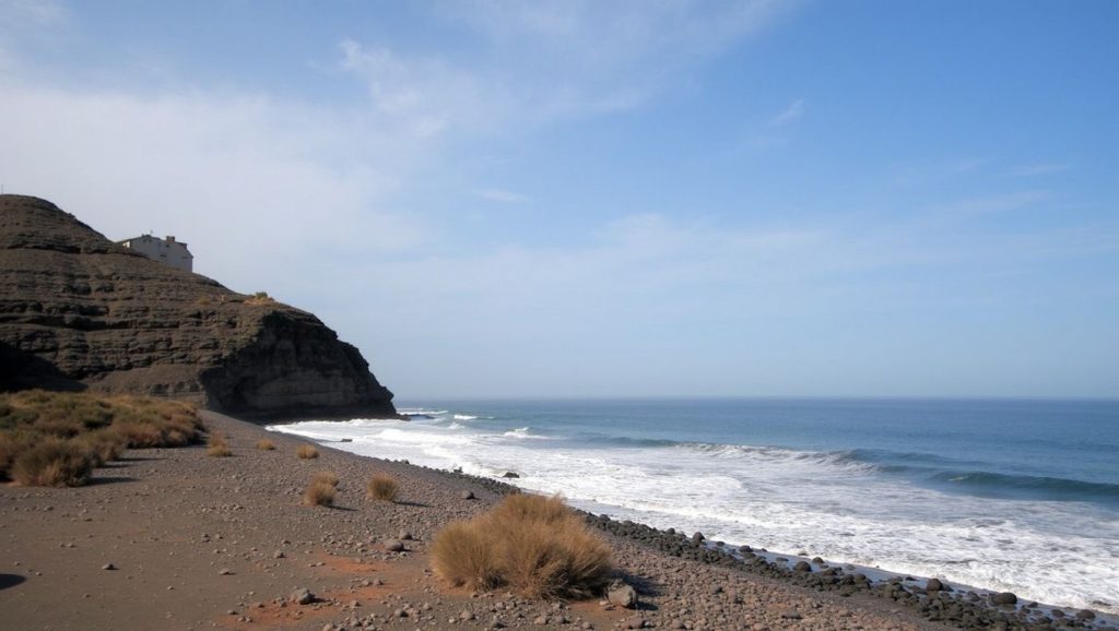Panorámica de Playa del Risco, Lanzarote