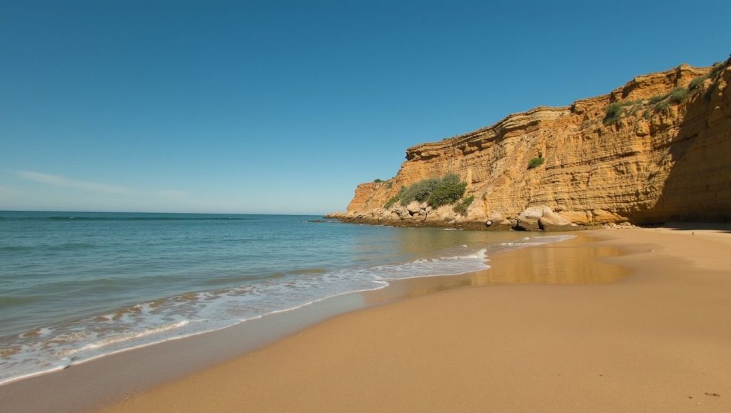 Panorámica completa de Playa del Roqueo, playa de Conil de la Frontera
