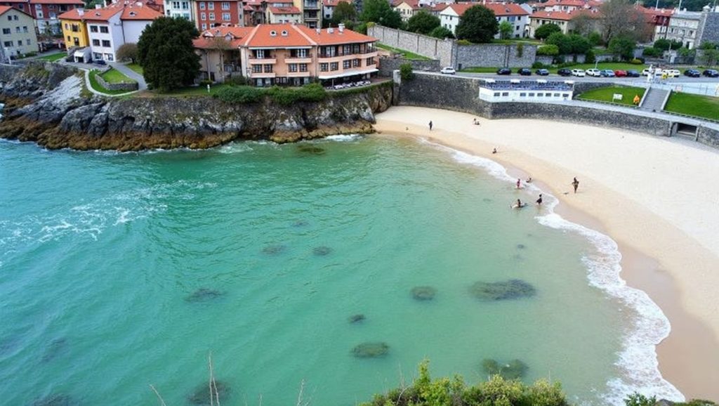 Panorámica de Playa del Sablón, Asturias