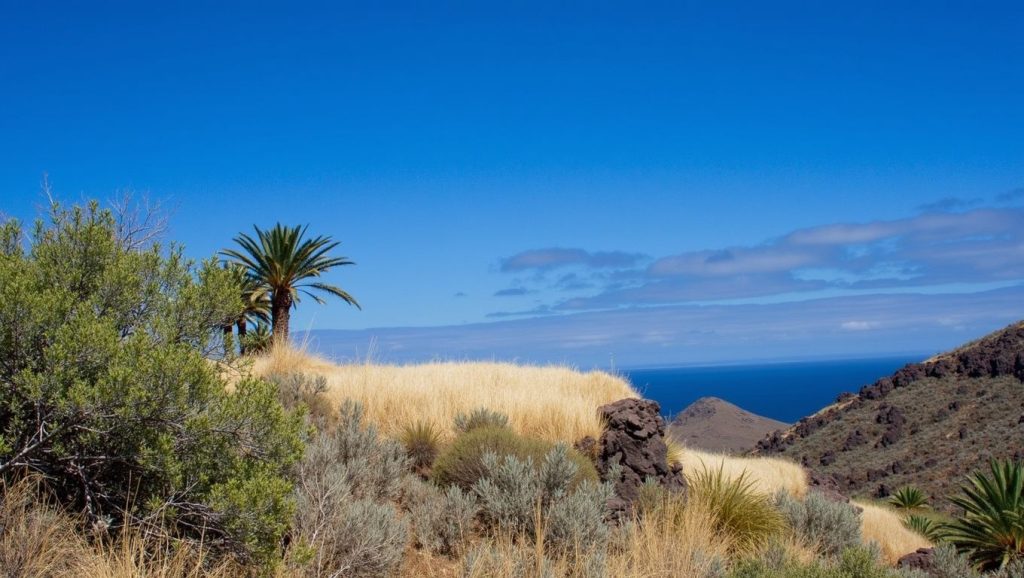 Entorno natural de Playa del Trigo en La Palma