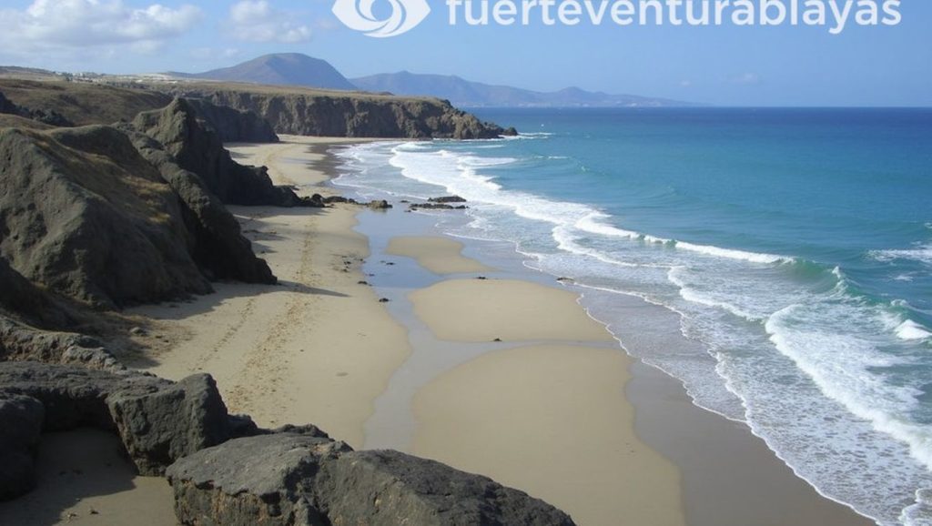 Olas y surf en Playa del Viejo Rey, Pájara (Fuerteventura)