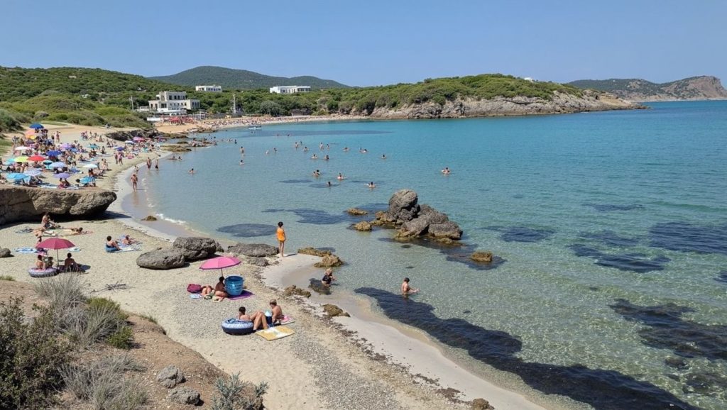 Playa des Canar en Santa Eulàlia des Riu, Ibiza