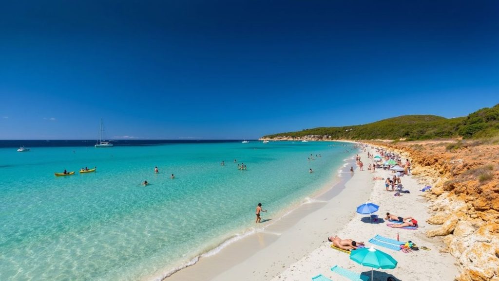 Arena fina en des Canar, Santa Eulàlia des Riu, Ibiza