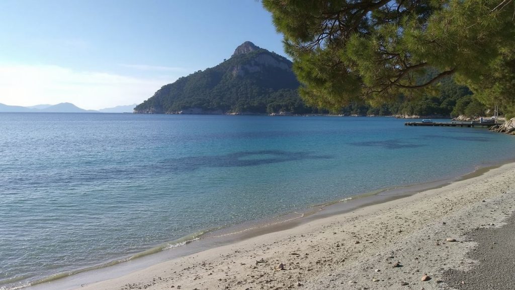 Costa de Santa Eulàlia des Riu desde Playa des Canar, Ibiza