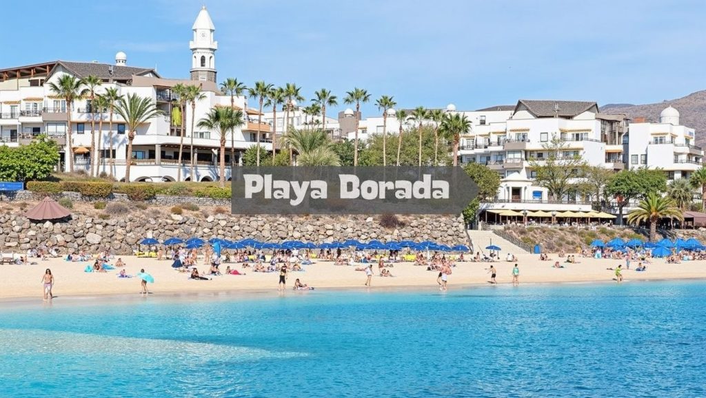 Arena volcánica de Playa Dorada, Yaiza (Lanzarote)