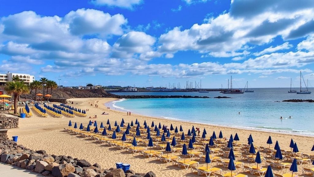 Aguas de Playa Dorada en Yaiza (Lanzarote)