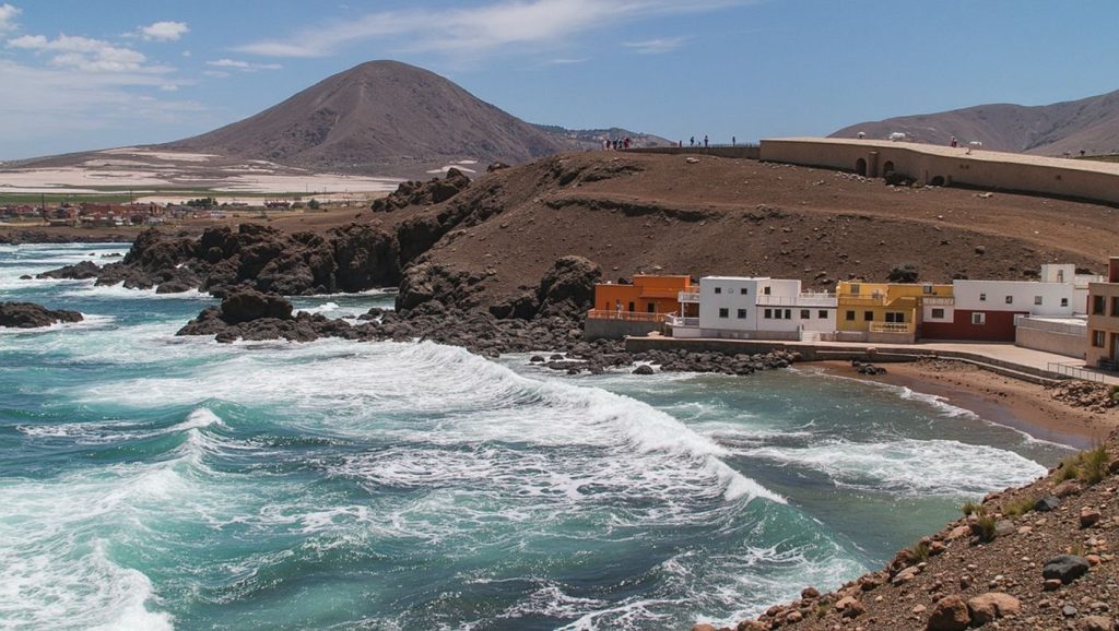 Entorno natural de Playa Dos Roques en Gran Canaria