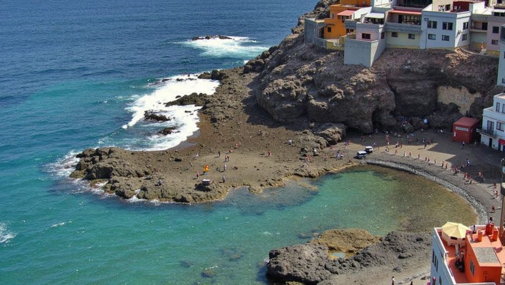 Panorámica de Playa el Agujero, Gran Canaria