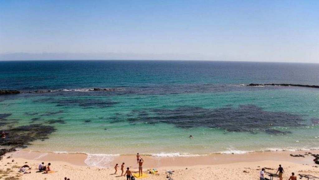 Panorámica de Playa El Ancia, Lanzarote