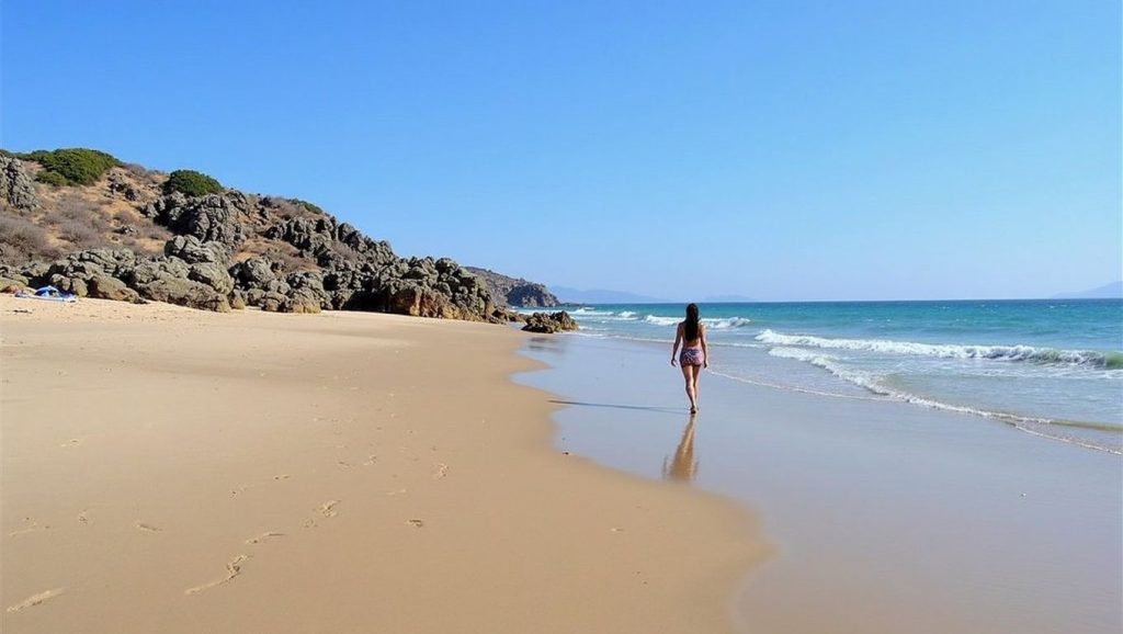 Costa de Tarifa desde Playa El Cañuelo, Cádiz