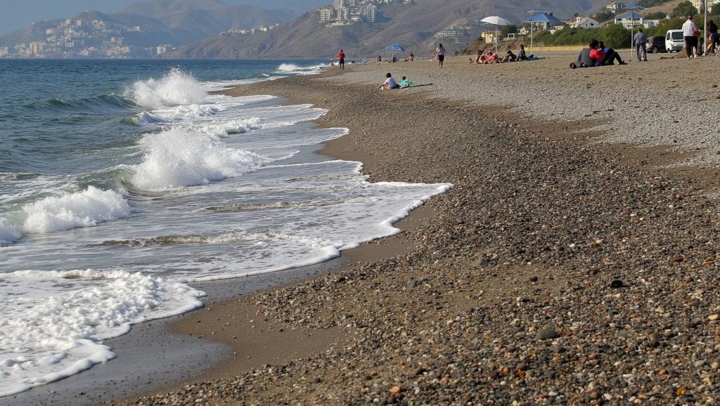 Textura de arena en El Cable (Playa Can de Motril), Motril, Granada