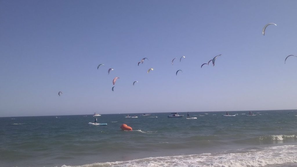 Panorámica completa de Playa El Cantil, playa de Isla Cristina