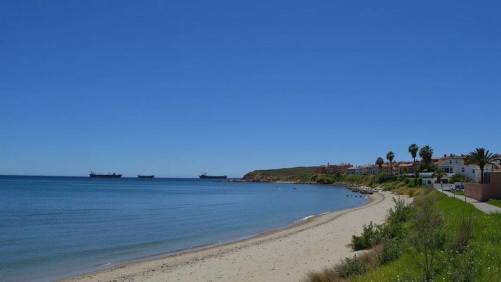 Playa de Playa El Chinarral, Algeciras, costa de Cádiz