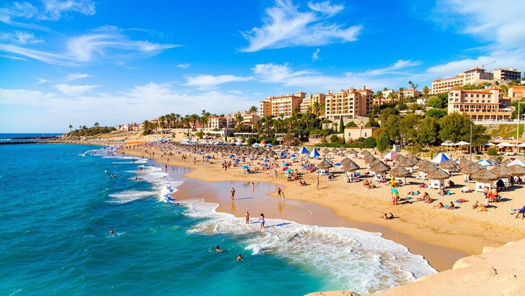 Panorámica de Playa El Duque, Tenerife