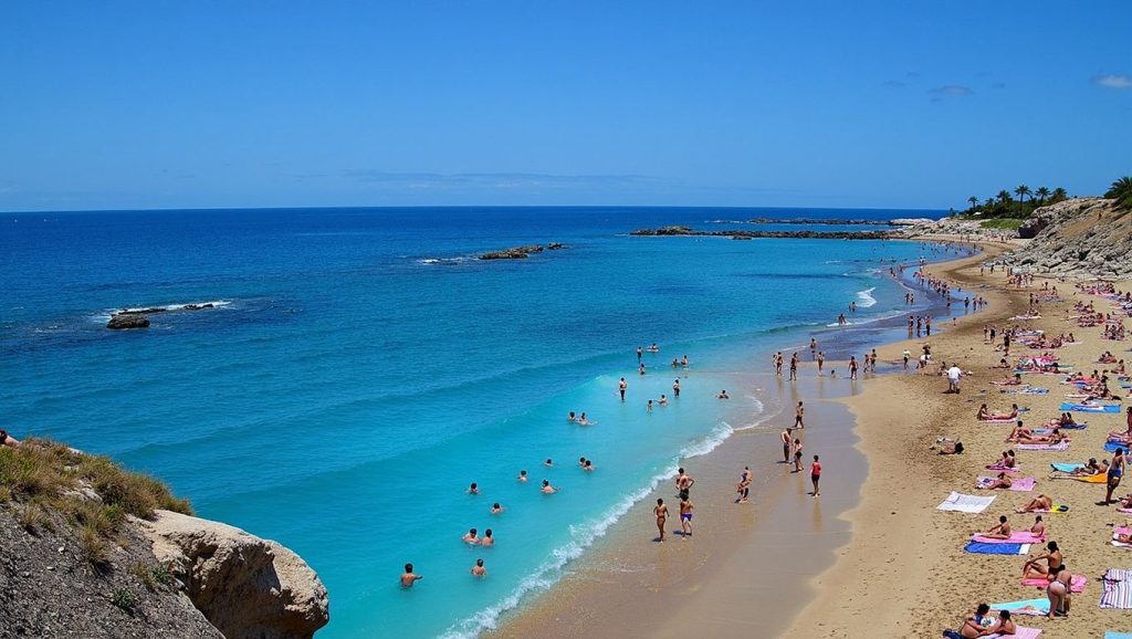 Aguas de Playa El Duque en Adeje (Tenerife)