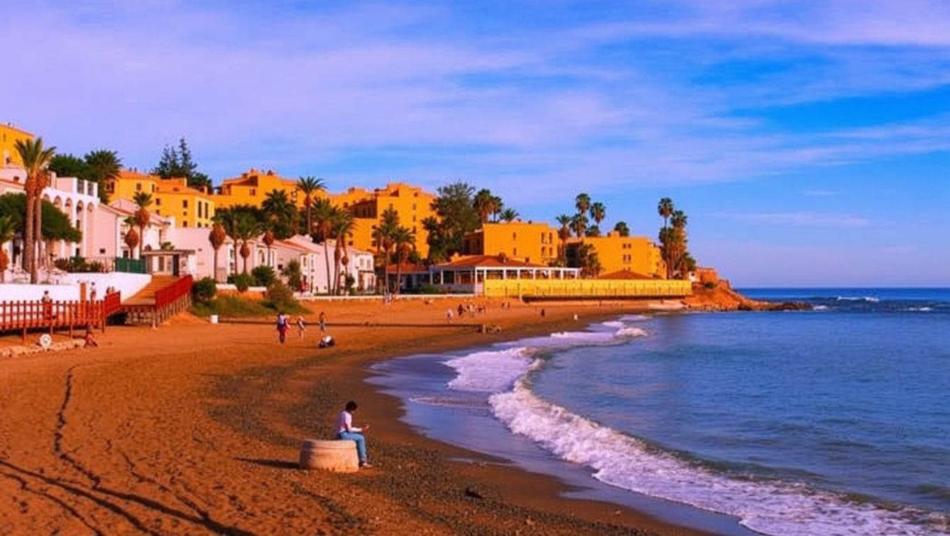 Playa El Faro de Calaburras (Mijas, Málaga)