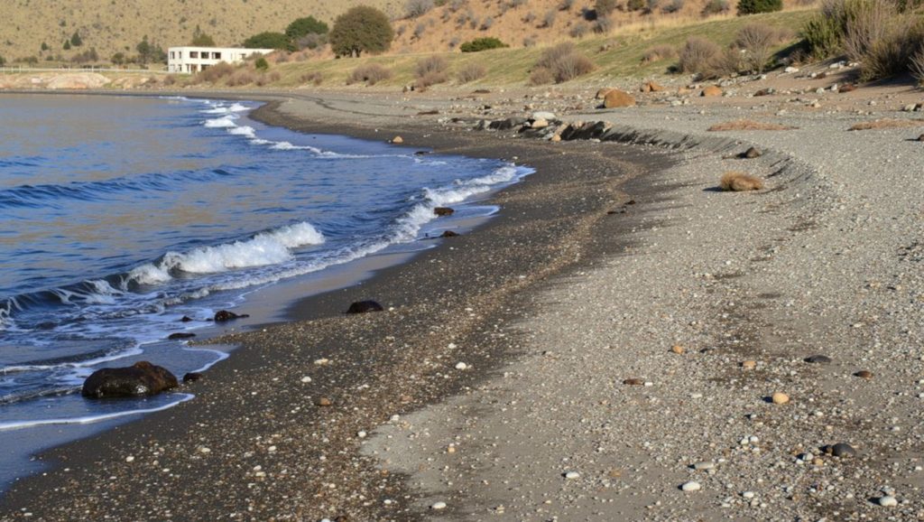 Arena y mar en Playa El Gaiterillo, Albuñol, Granada