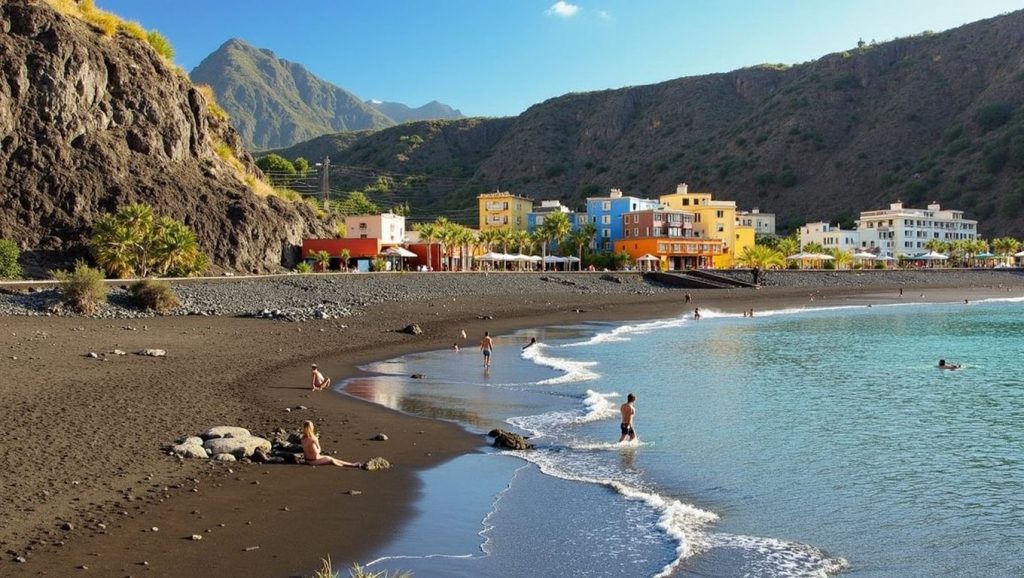 Aguas de Playa El Mangón en Tazacorte (La Palma)