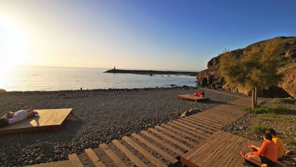 Entorno natural de Playa El Muelle en Gran Canaria