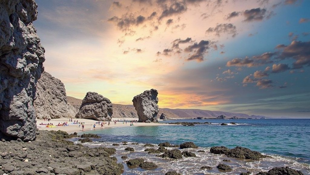 Vista general de Playa El Muerto, Almuñécar