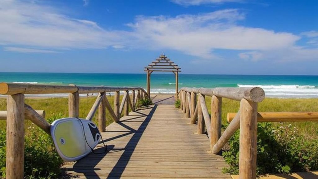Costa de Vejer de la Frontera desde Playa El Palmar, Cádiz