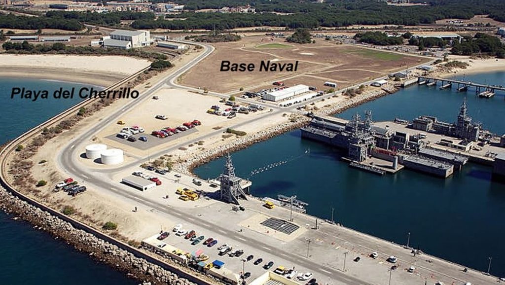 Vista del entorno de El Rompidillo, Rota, Cádiz