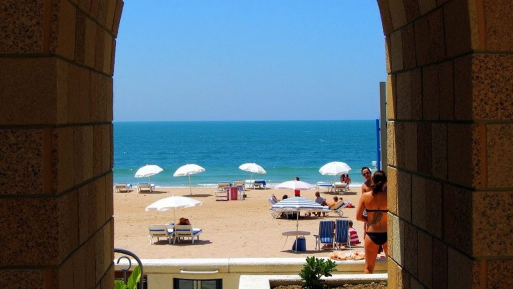 Horizonte desde Playa El Rompidillo, Rota, Cádiz