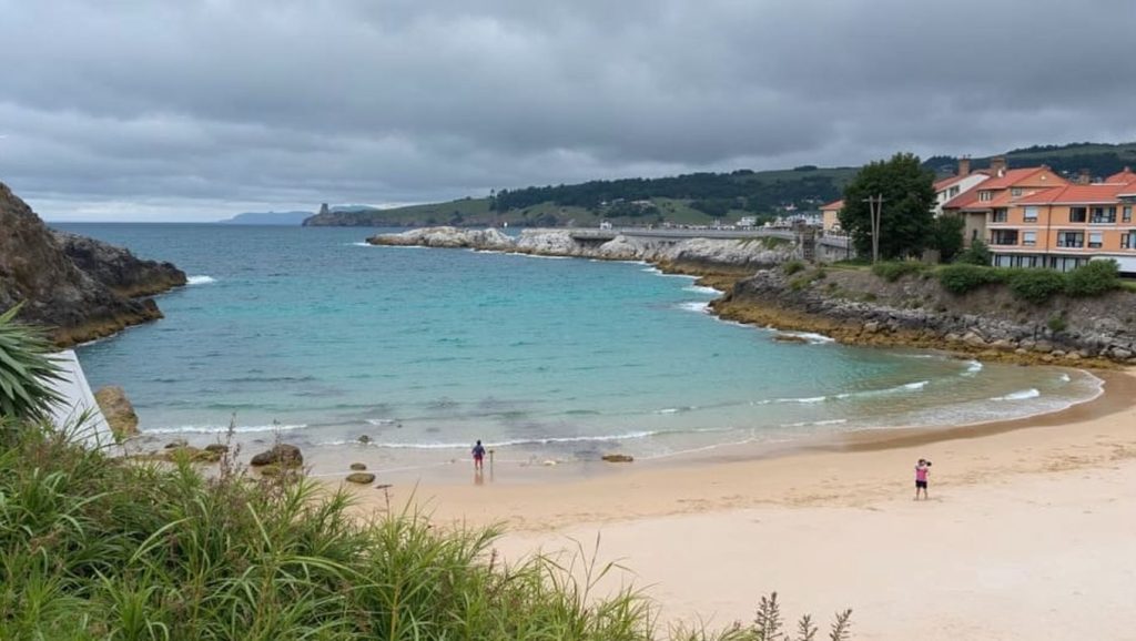 Entorno natural de Playa El Sabín en Asturias