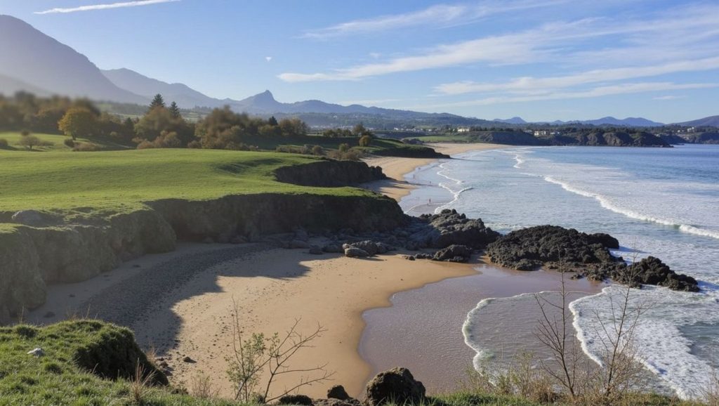 Entorno natural de Playa Espasa en Asturias