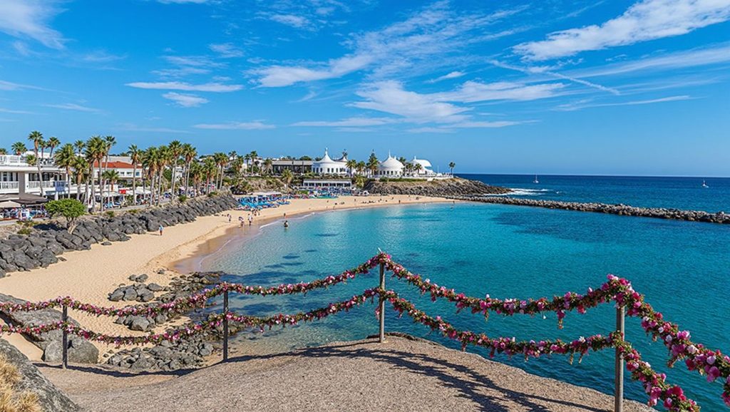 Arena volcánica de Playa Flamingo, Yaiza (Lanzarote)