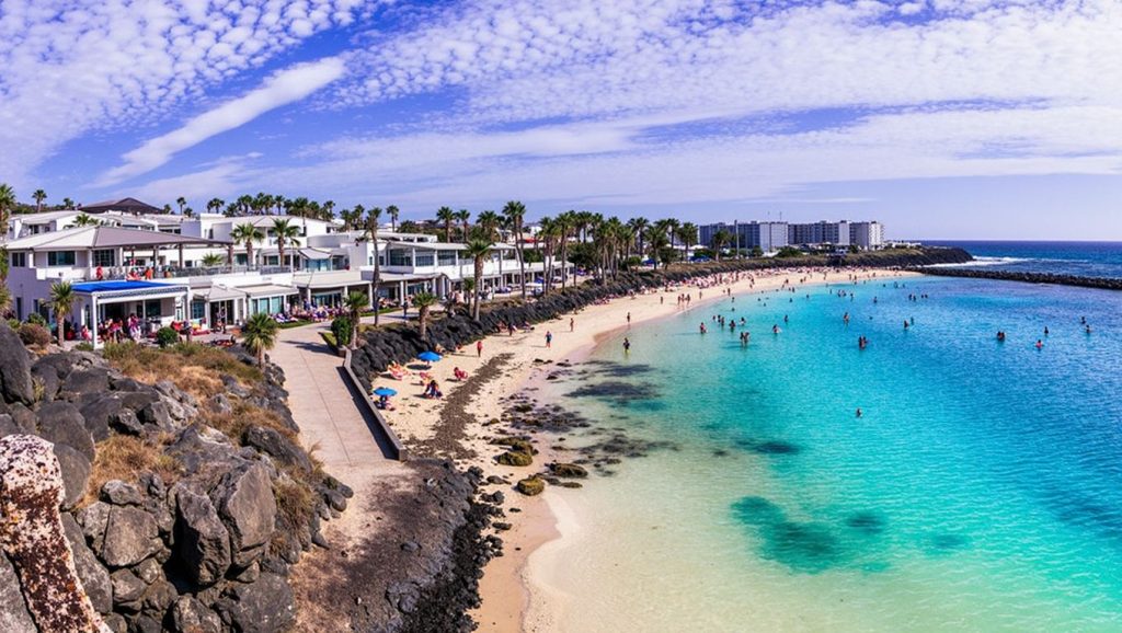 Aguas de Playa Flamingo en Yaiza (Lanzarote)