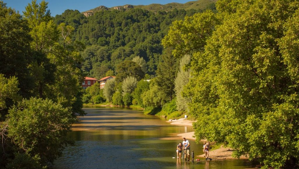 Playa Fluvial del Dobra en Cangas de Onís (Asturias)