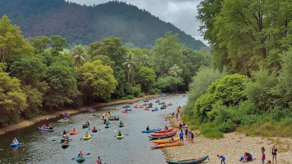 Aguas de Playa Fluvial del Dobra en Cangas de Onís (Asturias)
