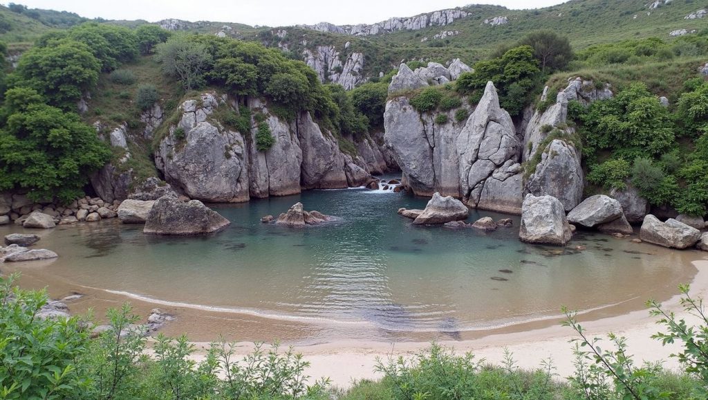 Aguas de Playa Fontaniecho en Asturias (Asturias)