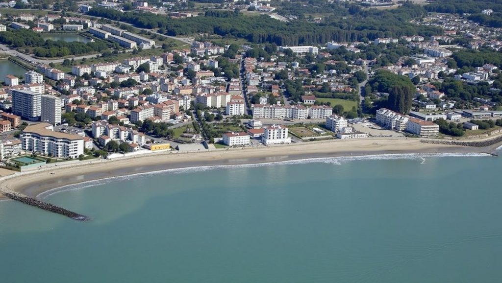 Orilla de Playa Fuentebravía con olas suaves en El Puerto de Santa María