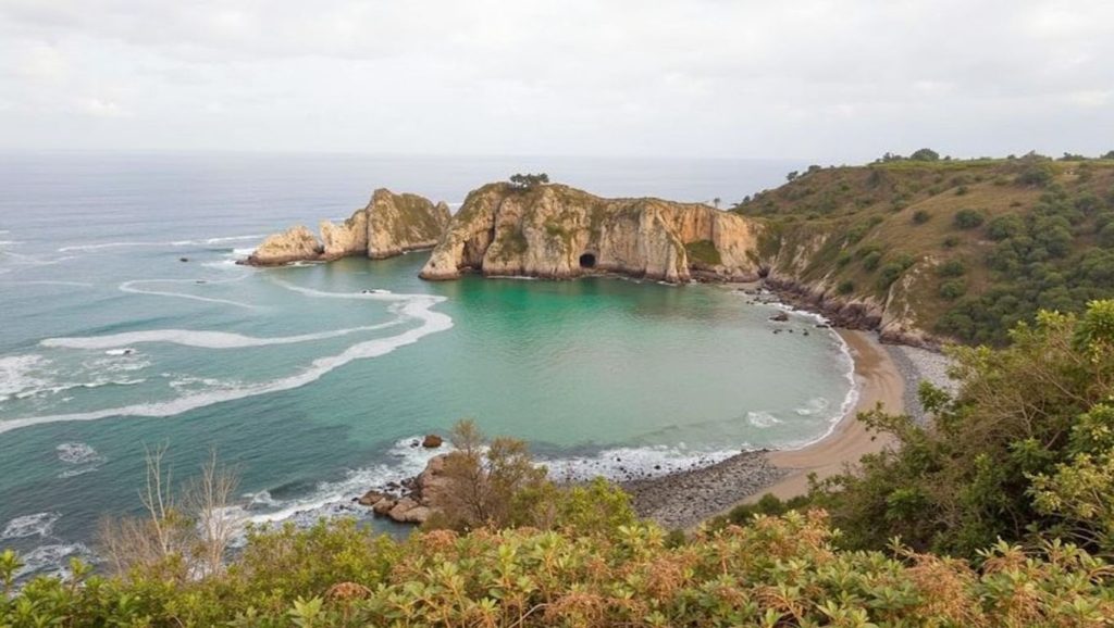 Costa de Playa Gancedo en Cudillero, Asturias