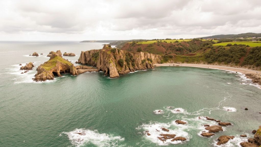Aguas de Playa Gancedo en Cudillero (Asturias)