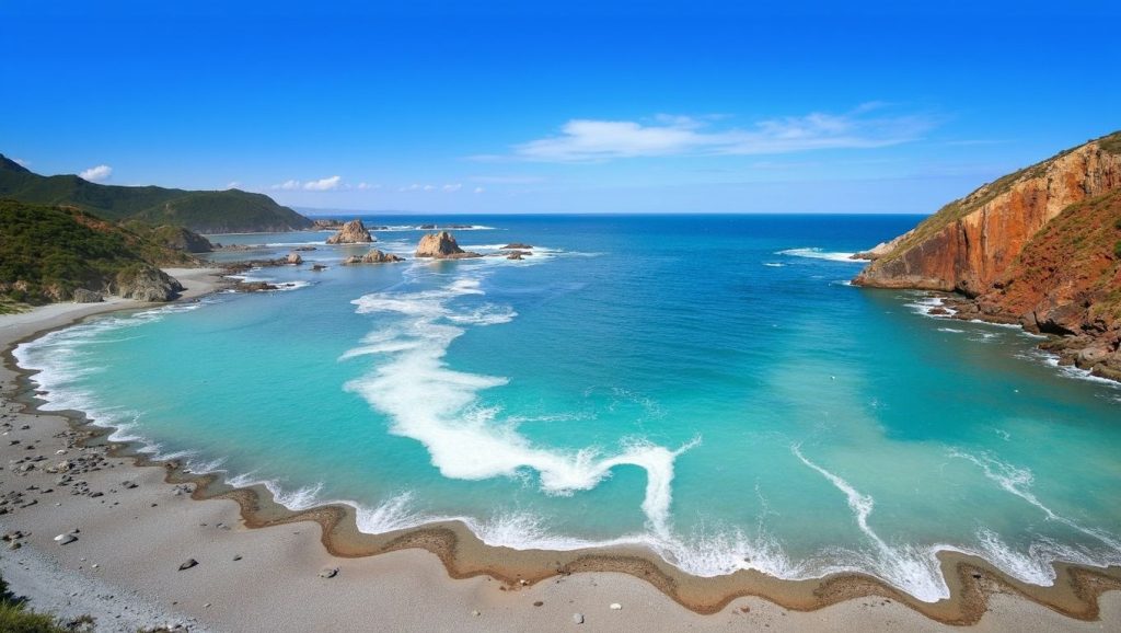 Entorno natural de Playa Gancedo en Asturias