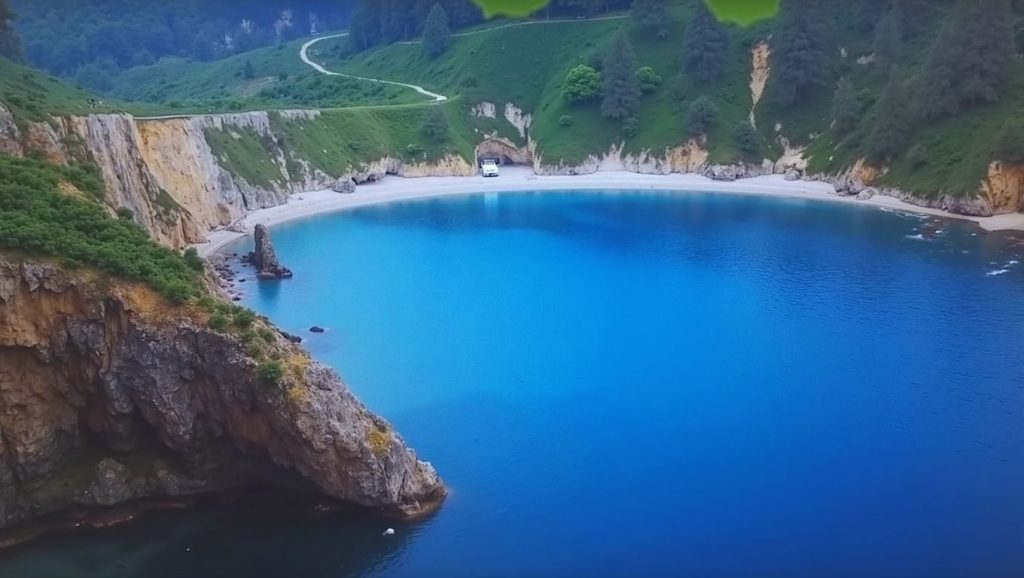 Panorámica de Playa Gavieiro, Asturias