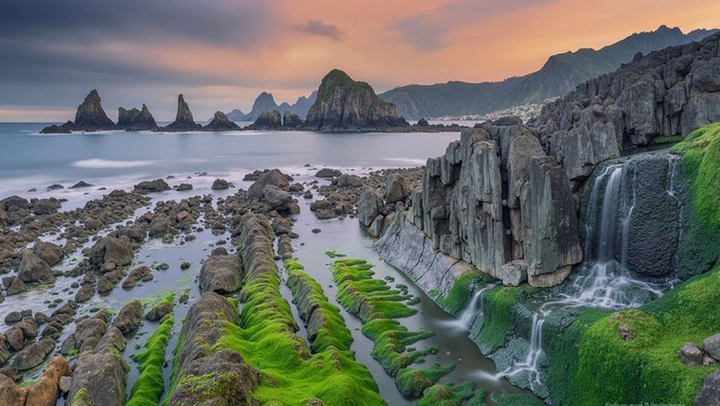 Playa Gueirúa en Cudillero (Asturias)