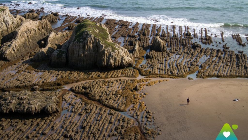 Panorámica de Playa Gueirúa, Asturias