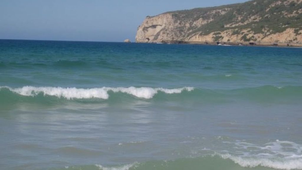Detalle del agua en Playa Hierbabuena, Barbate, Cádiz