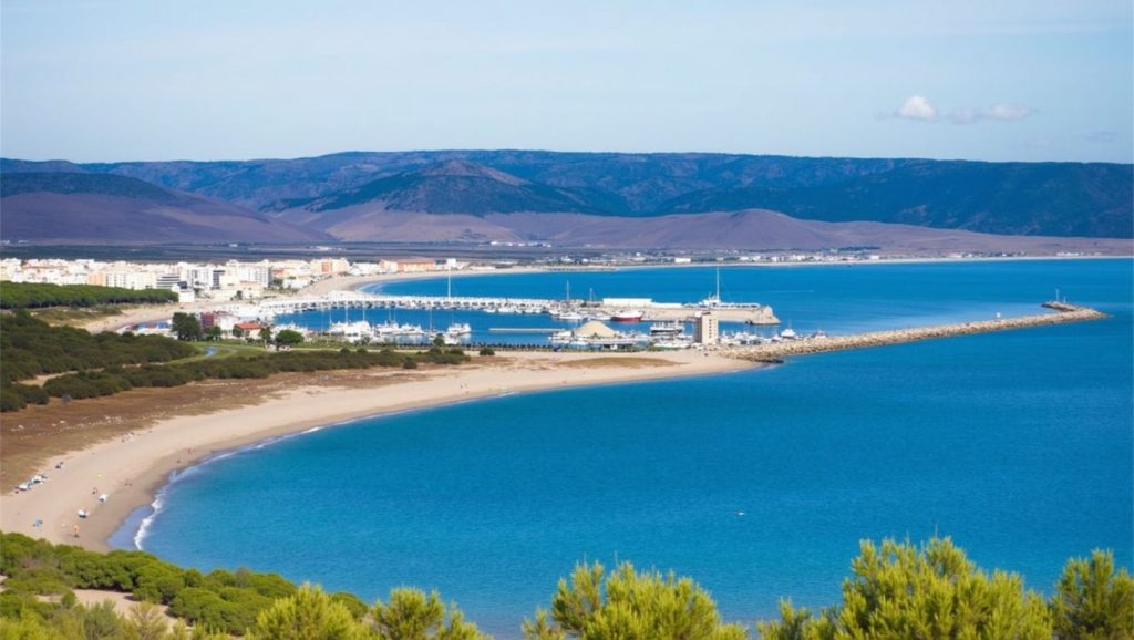 Costa de Barbate desde Playa Hierbabuena, Cádiz